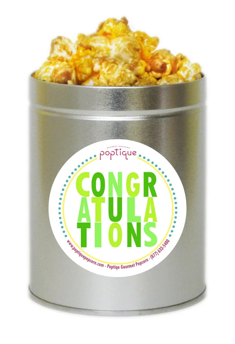 Classic Collection Tin Fresh made Poptique Gourmet caramel corn